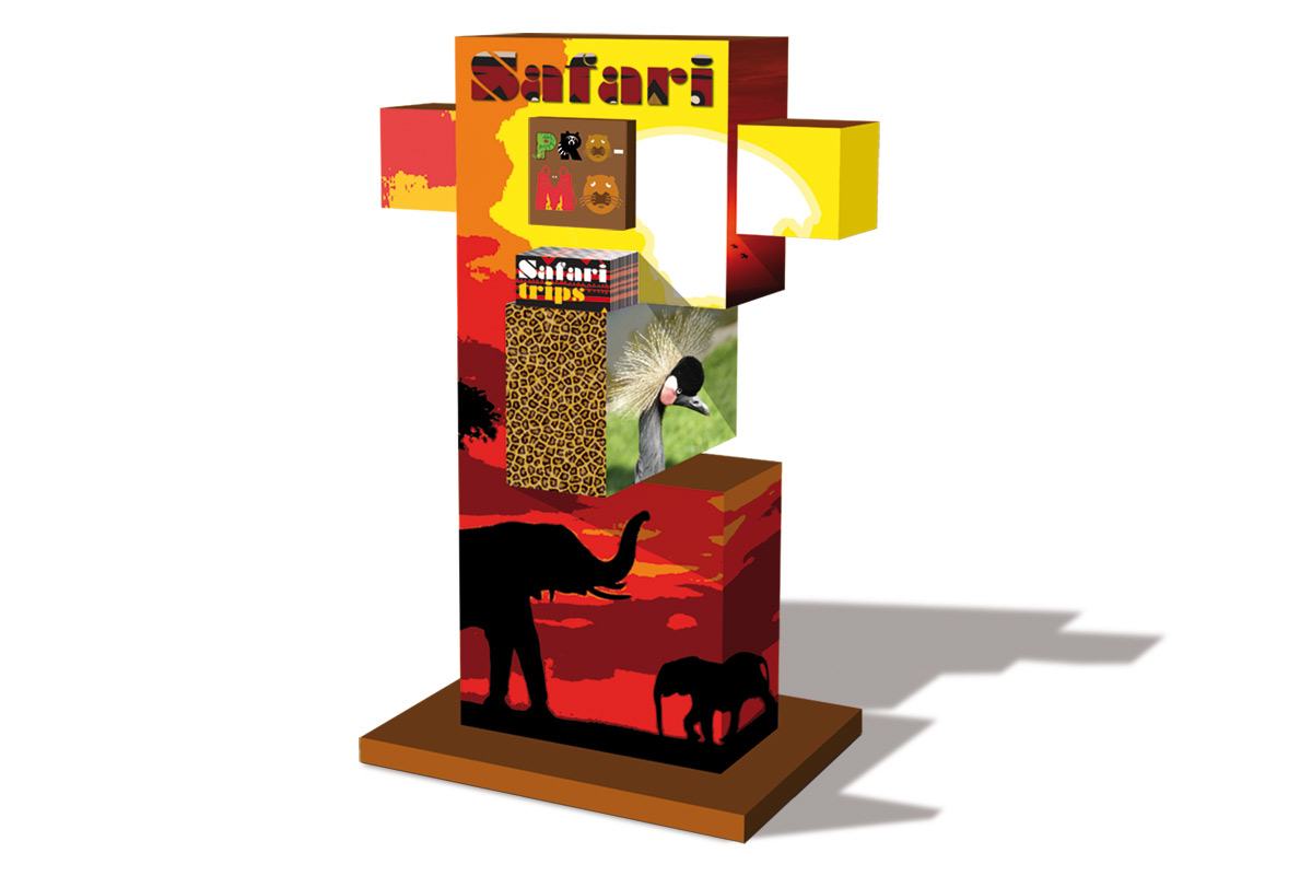 Promotional display Africa-travels